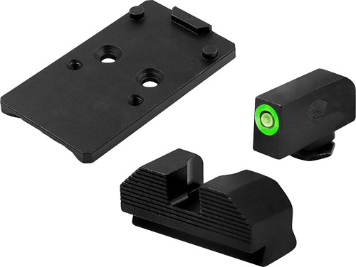 XS MINIMALIST TRITIUM SIGHT & OPTIC PLATE RMR/507 WALTHER!
