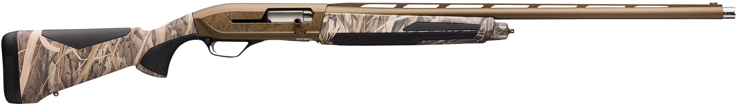 Browning 011705204 Maxus II Wicked Wing 12 Gauge 3.5" 4+1 (2.75") 28" Barrel, Burnt Bronze Cerakote, Mossy Oak Shadow Grass Habitat Stock w/Overmolded Grip Panels