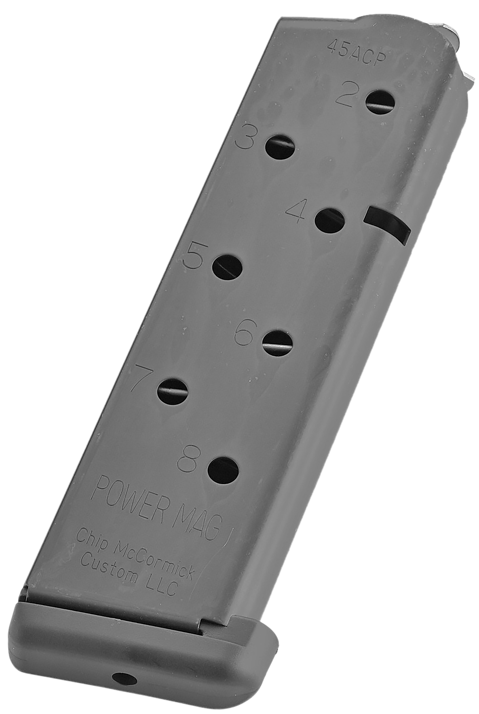 CMC Products 16131C Power Mag  8rd 45 ACP Fits 1911 Government Black Stainless Steel