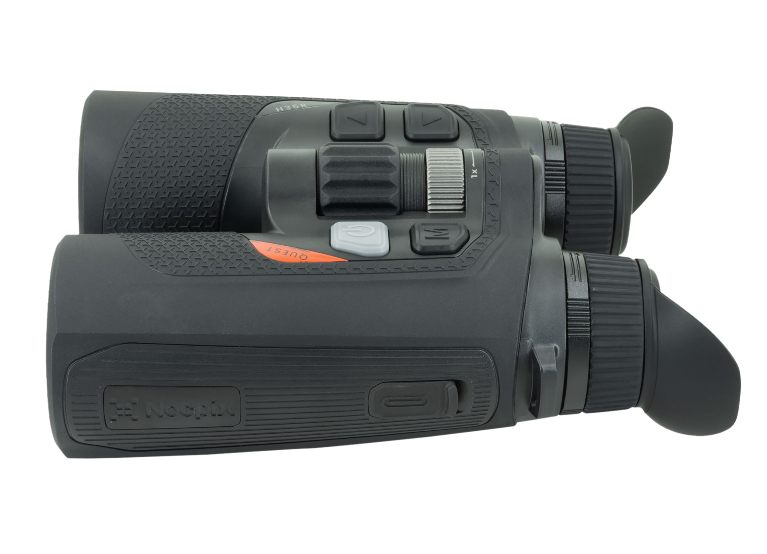 Nocpix QUESTH35R Quest H35R LRF Thermal Rangefinding Binocular Black 3x35mm, 640x480 12 Microns 60Hz Resolution, Zoom Digital 8x