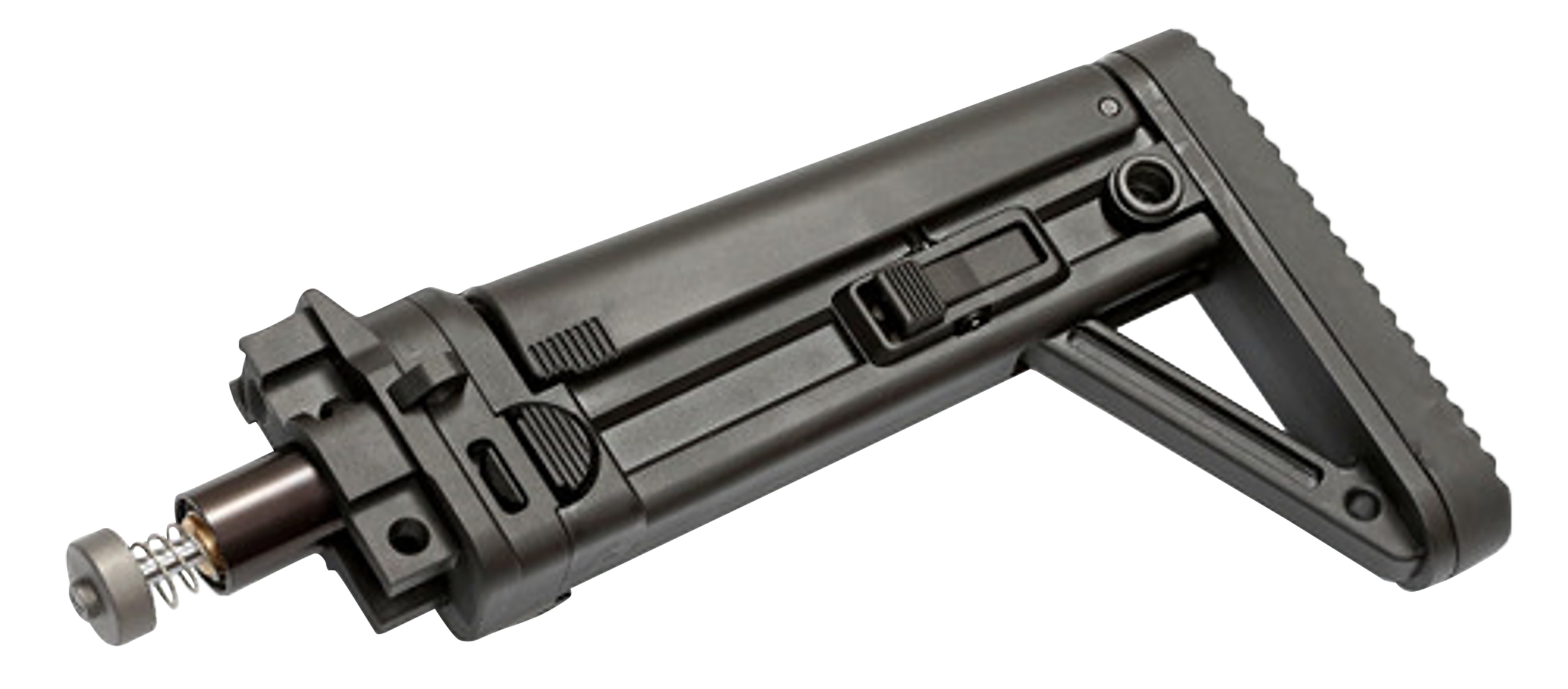 B&T Firearms 361639 MBT  Black Polymer Adjustable Folding Fits APC 9/40/45