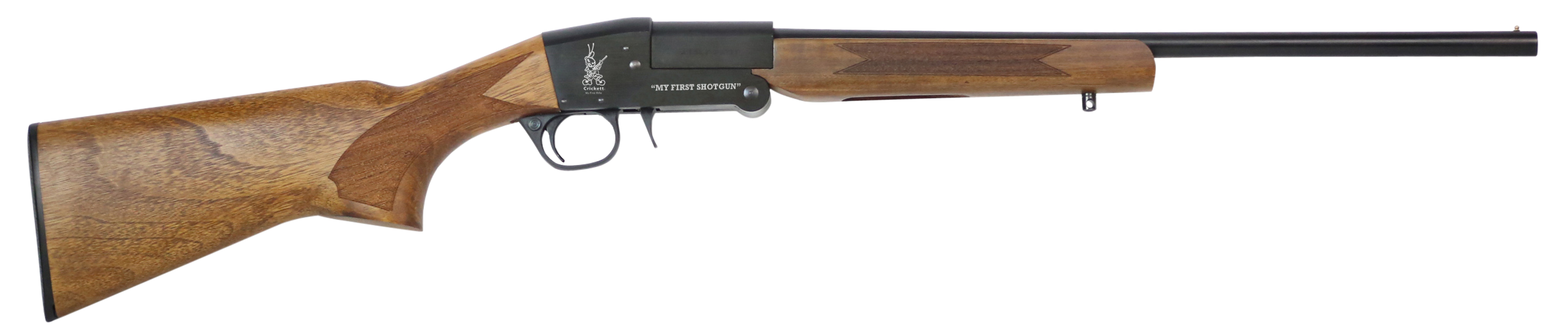 Crickett KSA4100 My First Shotgun  Youth 410 Gauge 3" 1rd 18.50" Blued Barrel/Receiver, Foldable, Fixed Modified Choke, Brass Bead Sight, Turkish Walnut Stock w/Upgraded Soft Rubber Recoil Pad