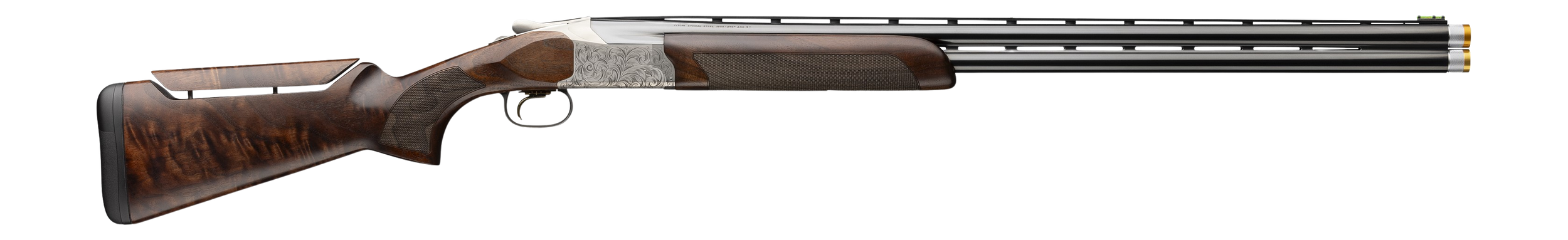 Browning 0183486002 Citori 825 Pro Sporting Full Size 20 Gauge Break Open 3" 2rd 32" Blue Polished Over/Under Vent Rib Barrel, Silver Nitride Engraved Steel Receiver, Adj Comb Grade III/IV Gloss Walnu