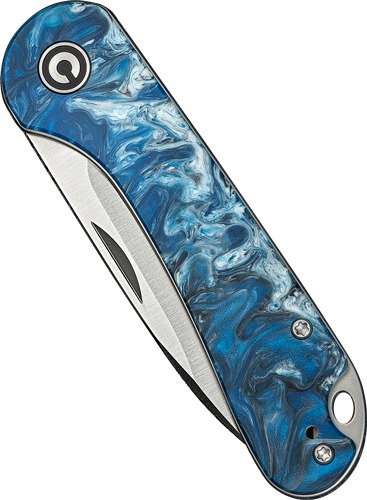CIVIVI KNIFE ELEMENTUM SLIP JOINT 2.9" BLUE OCEAN/SATIN!
