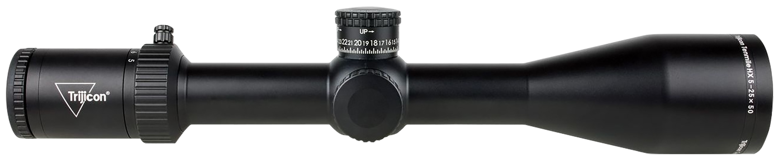 Trijicon 3000020 Tenmile HX  Satin Black 5-25x50mm, 30mm Tube Illuminated Green/Red MOA Ranging Crosshair Reticle