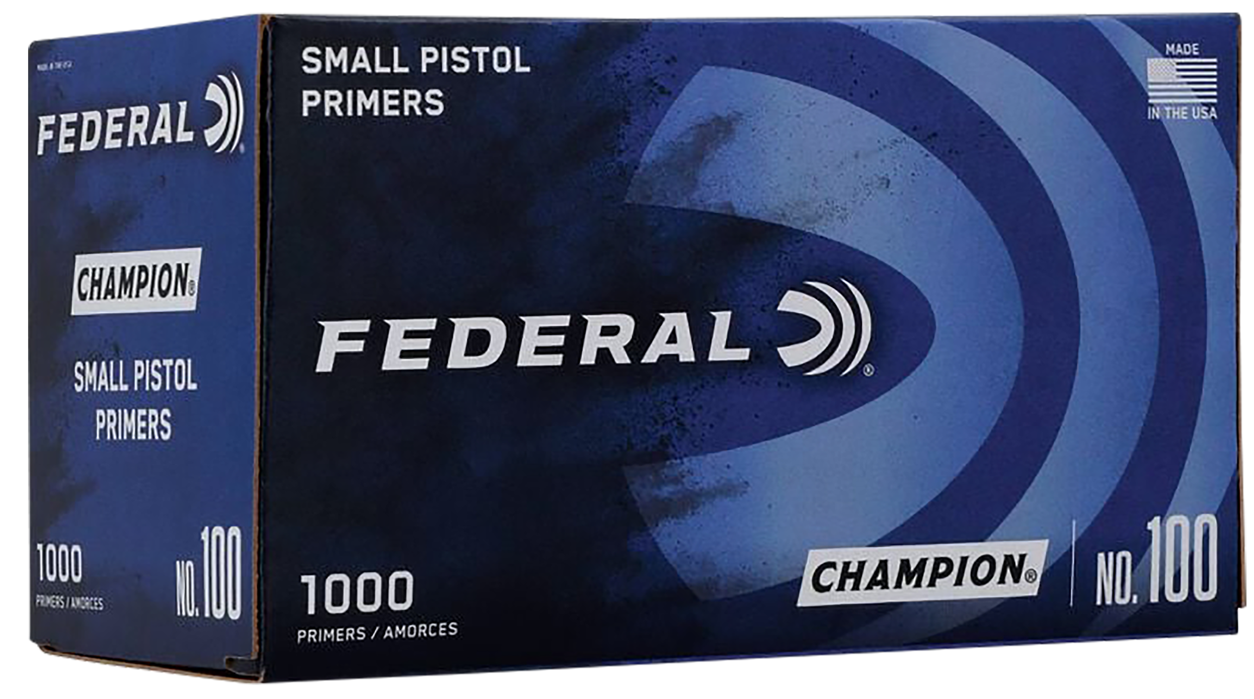 Federal 100 Champion Small Pistol Multi Caliber Handgun 1000 Per Box/5 Case