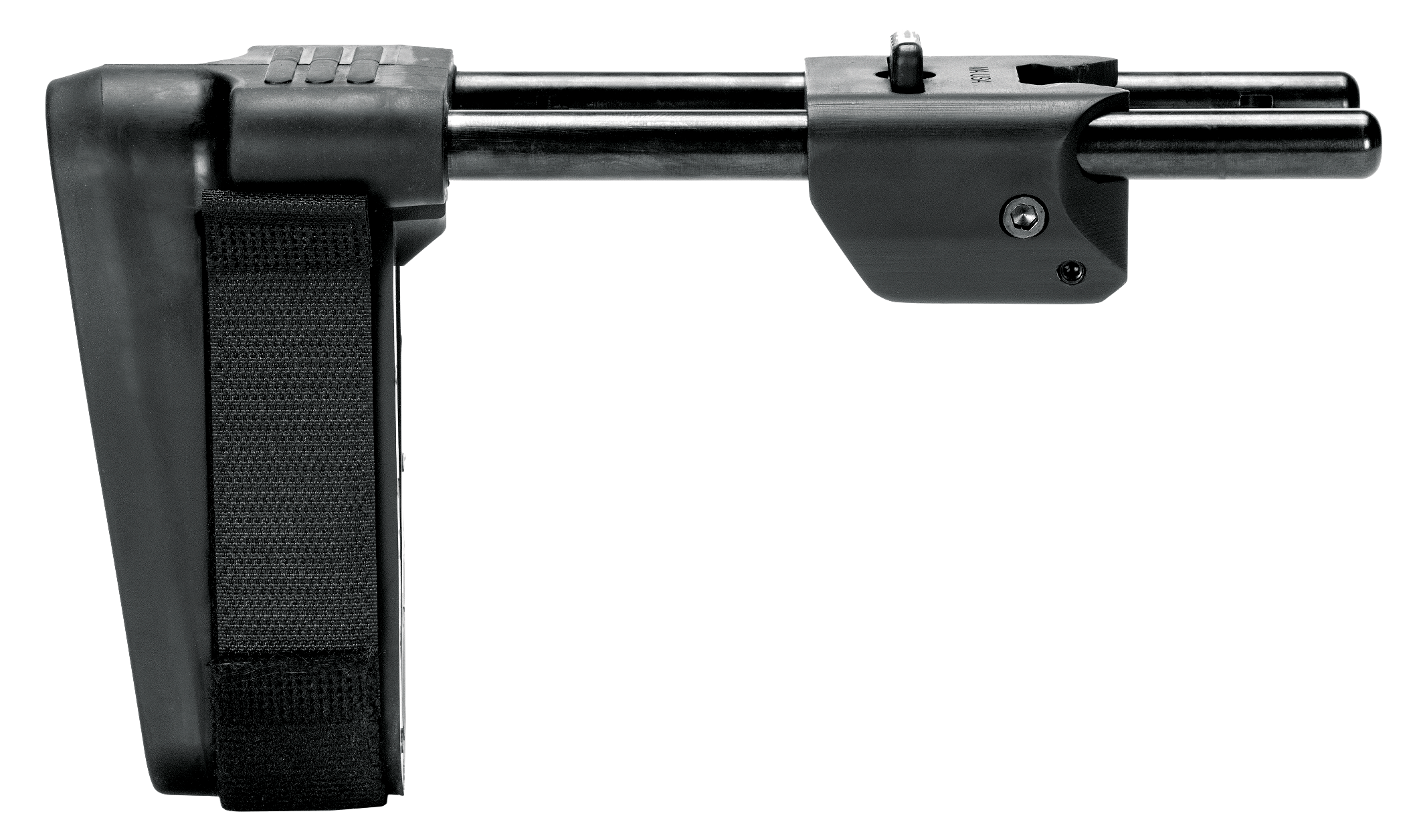 SB Tactical MPX-01-SB MPX PSB Brace 3 Position Black Synthetic with 3.87"-8.25" OAL Nylon Strap & for Sig MPX, MCX (Excluding Copperhead Variant) Compatible with Integrated Picatinny Rail