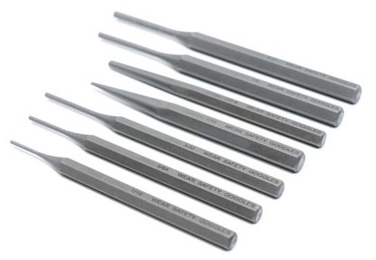 LYM ARMORERS 7 PIECE HEX PUNCH SET