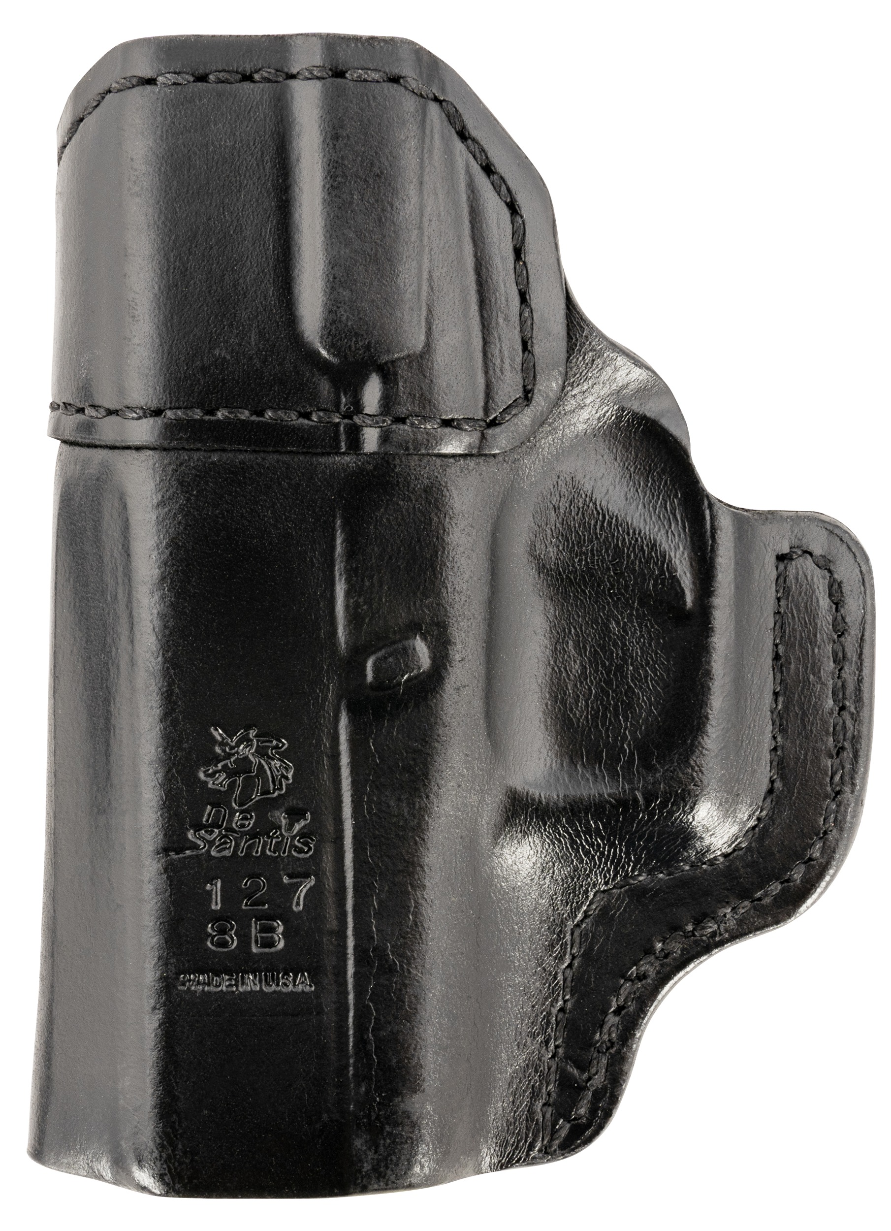 DeSantis Gunhide 127BA8BZ0 Inside Heat IWB Black Leather Belt Clip Fits Glock 43/43x Right Hand