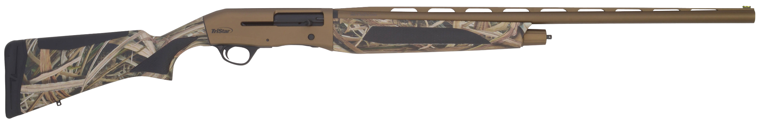 TriStar 24189 Viper Max  12 Gauge 3.5" 5+1 28" Bronze Cerakote Barrel/Receiver, Mossy Oak Shadow Grass Blades Stock, Includes 4 MobilChoke