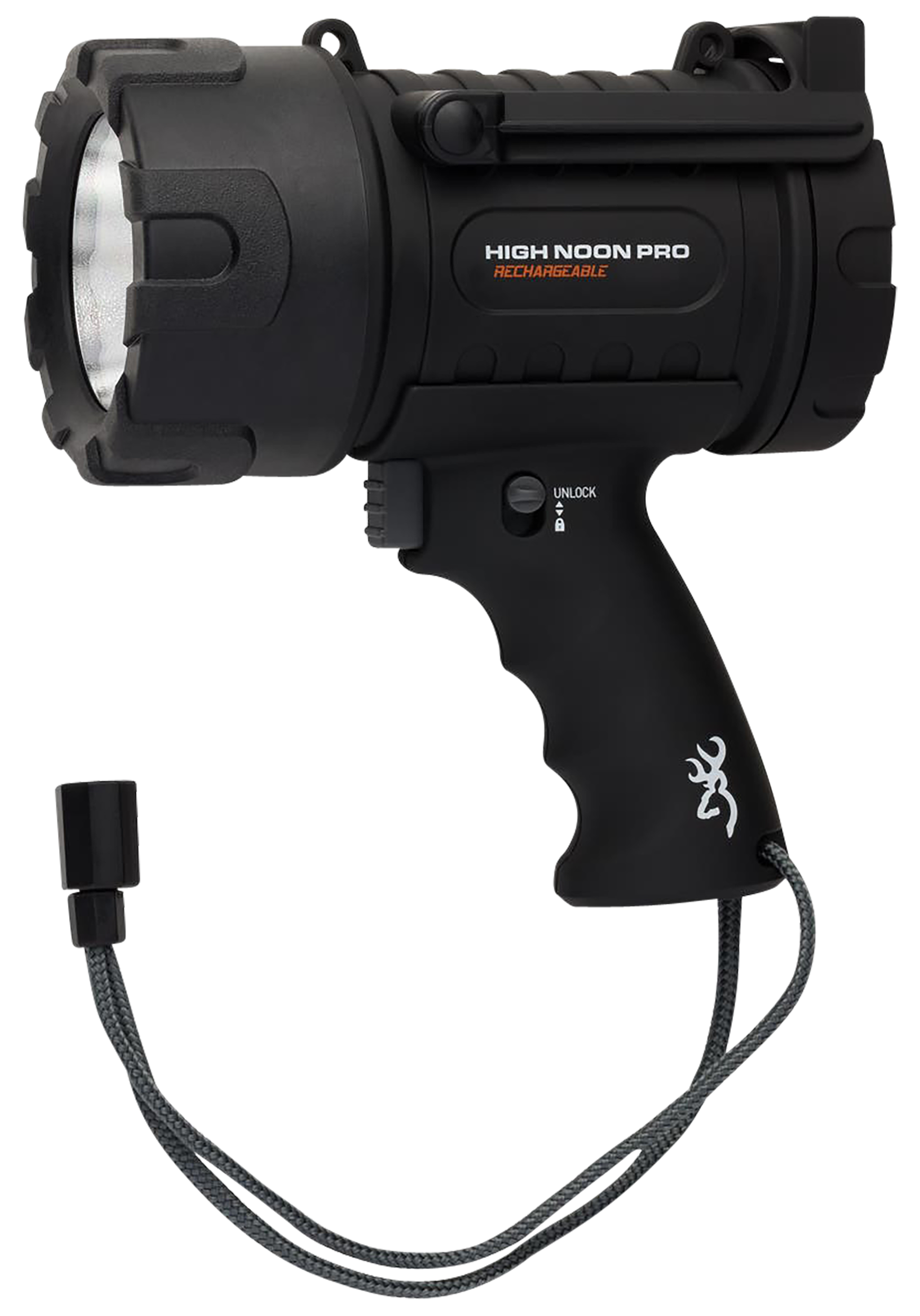Browning 3717775 High Noon Pro USB Black 110-1400 Lumens White LED Polymer