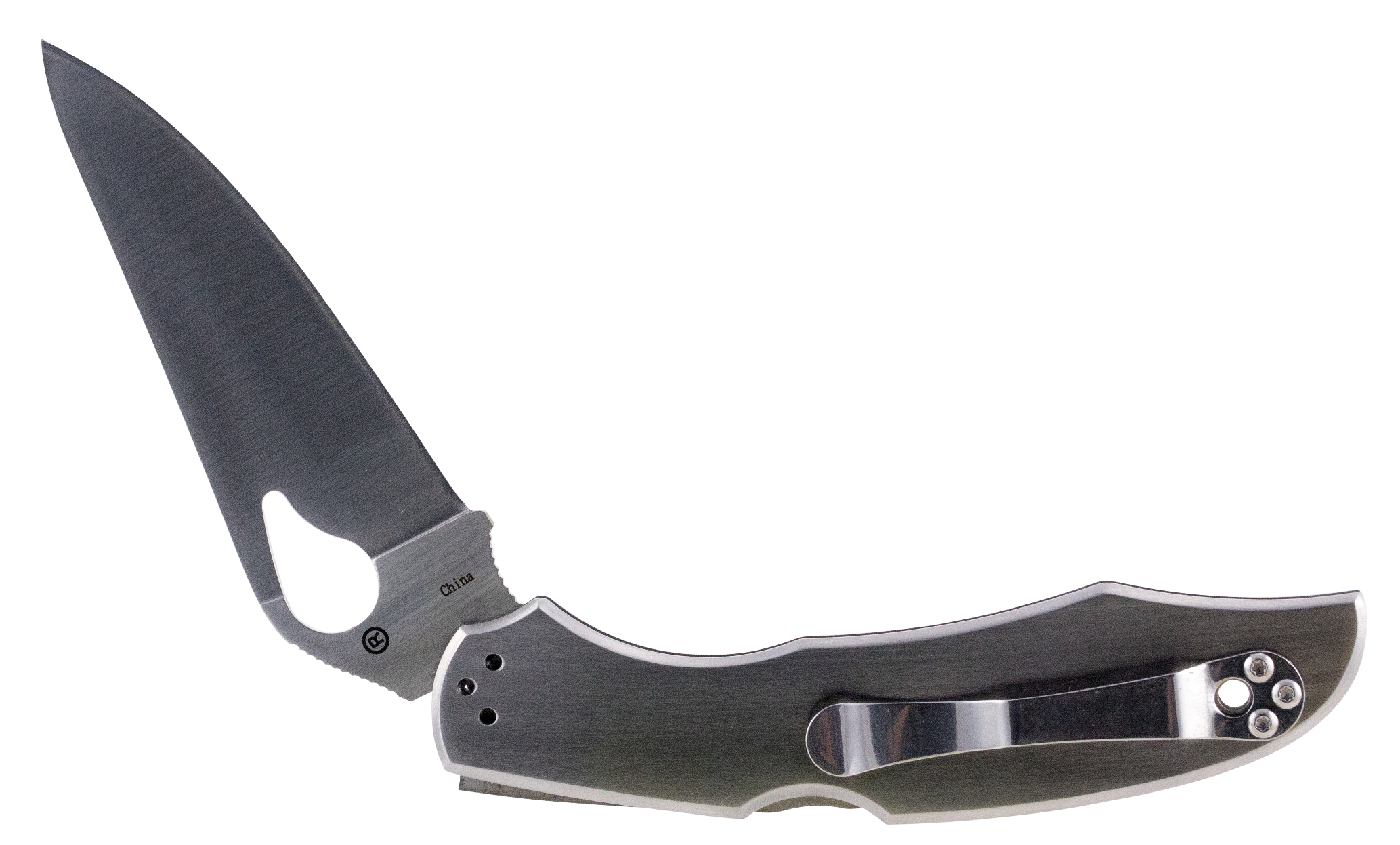 Spyderco BY03P2 Byrd Cara Cara 2 3.75" Folding Spear Point Plain 8Cr13MoV SS Blade Stainless Steel Handle Includes Pocket Clip