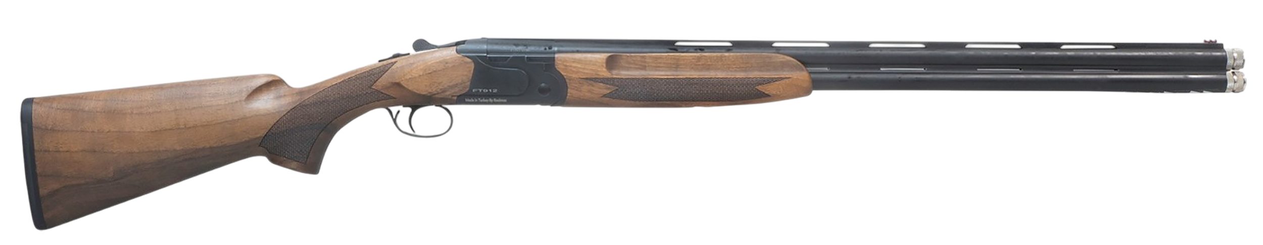 Pointer REXFT912BBW12 FT912 Field Trek Full Size 12 Gauge Break Open 3" 2rd 28" Black Over/Under Vent Rib Barrel, Black Steel Receiver, Fixed Walnut Stock, Ambidextrous