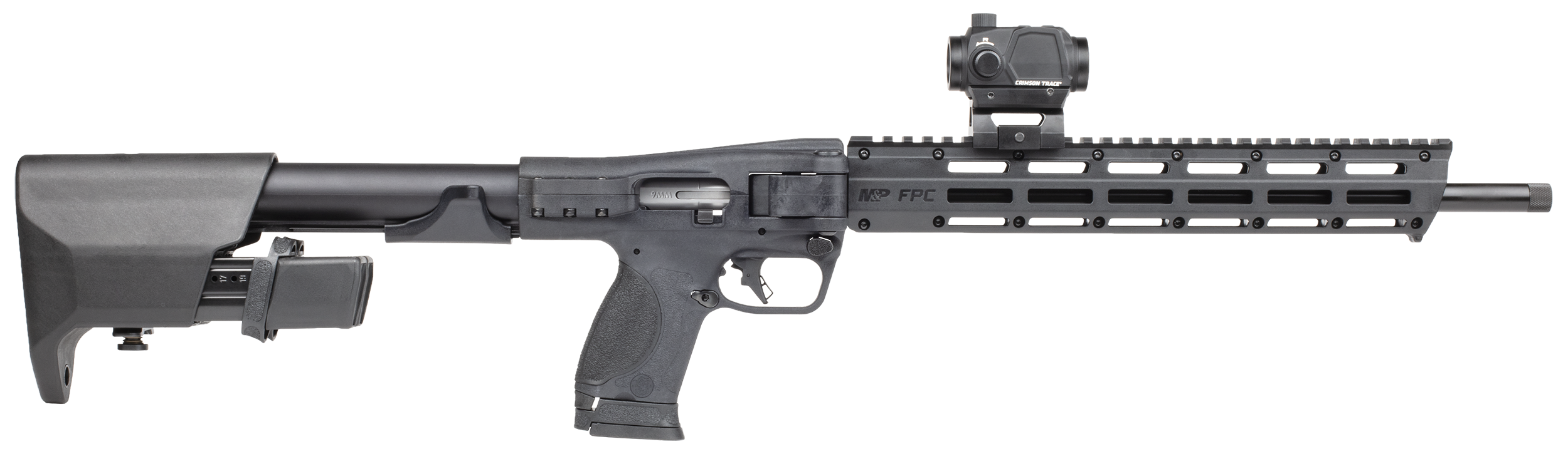 Smith & Wesson 14377 M&P FPC  9mm Luger 23+1 16.25" Black Oxide Black Anodized Receiver 15" M-LOK Handguard Polymer Stock M&P w/Interchangeable Palmswells Grip