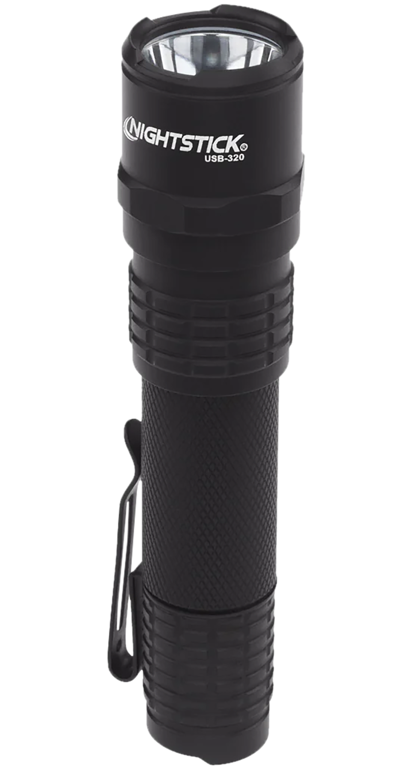 Nightstick USB320 USB Rechargeable EDC Flashlight  Black Anodized 320 Lumens White LED