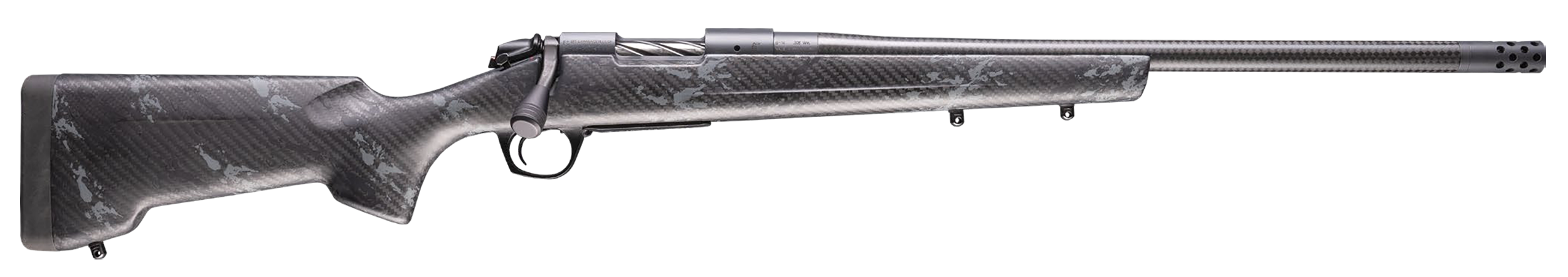 Bergara Rifles B14S1202CF B-14 Cima CF 6.5 Creedmoor 4+1 20" CURE Carbon Fiber Barrel, Sniper Gray Cerakote Receiver, RTM Sporter Carbon Fiber Stock