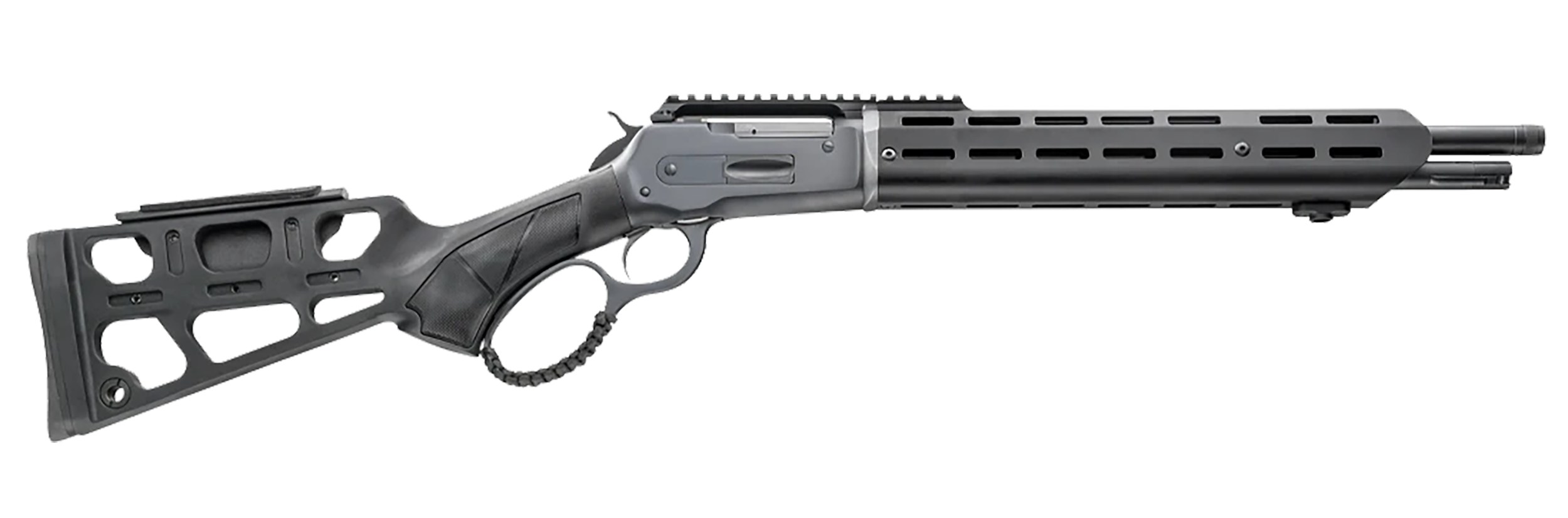 Chiappa Firearms 920439 Wildlands 86 45-70 4+1 16.50" Black Anodized Steel Threaded Barrel, Matte Blued Picatinny Rail Steel Receiver, M-LOK Handguard, Skeletonized Black Synthetic Stock