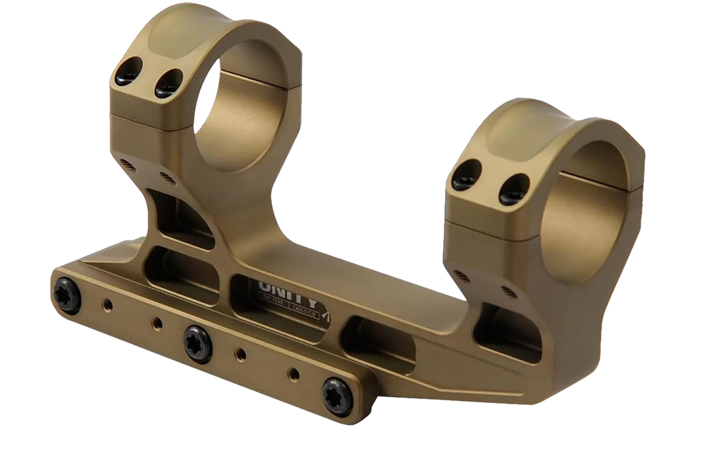 Unity Tactical LLC FSTS30205F Fast  LPVO Scope Mount/Ring Combo 30 mm Flat Dark Earth