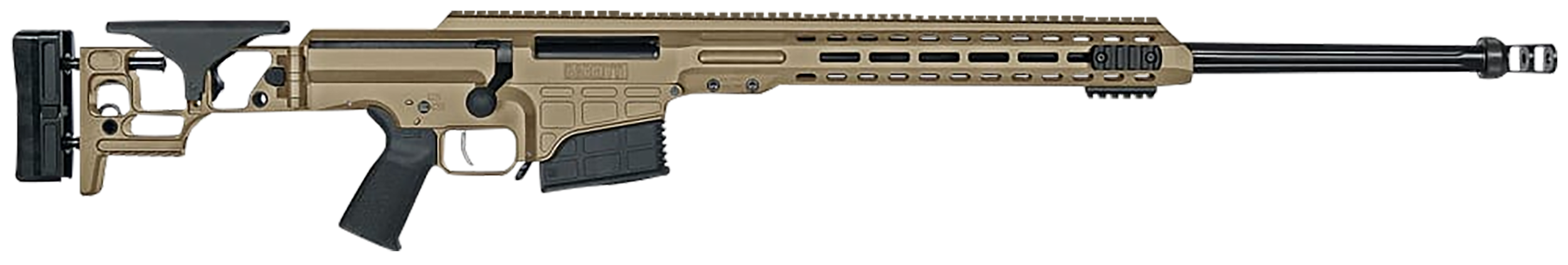 Barrett 18479 MRAD 338 Lapua Mag 26" 10+1 Flat Dark Earth Cerakote Flat Dark Earth Folding with Adjustable LOP Stock Black Polymer Grip Right Hand