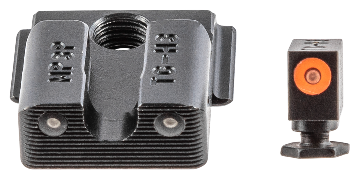 TruGlo TG231MP3C Tritium Pro Black | Green Tritium Orange Outline Front Sight Green Tritium Rear Sight