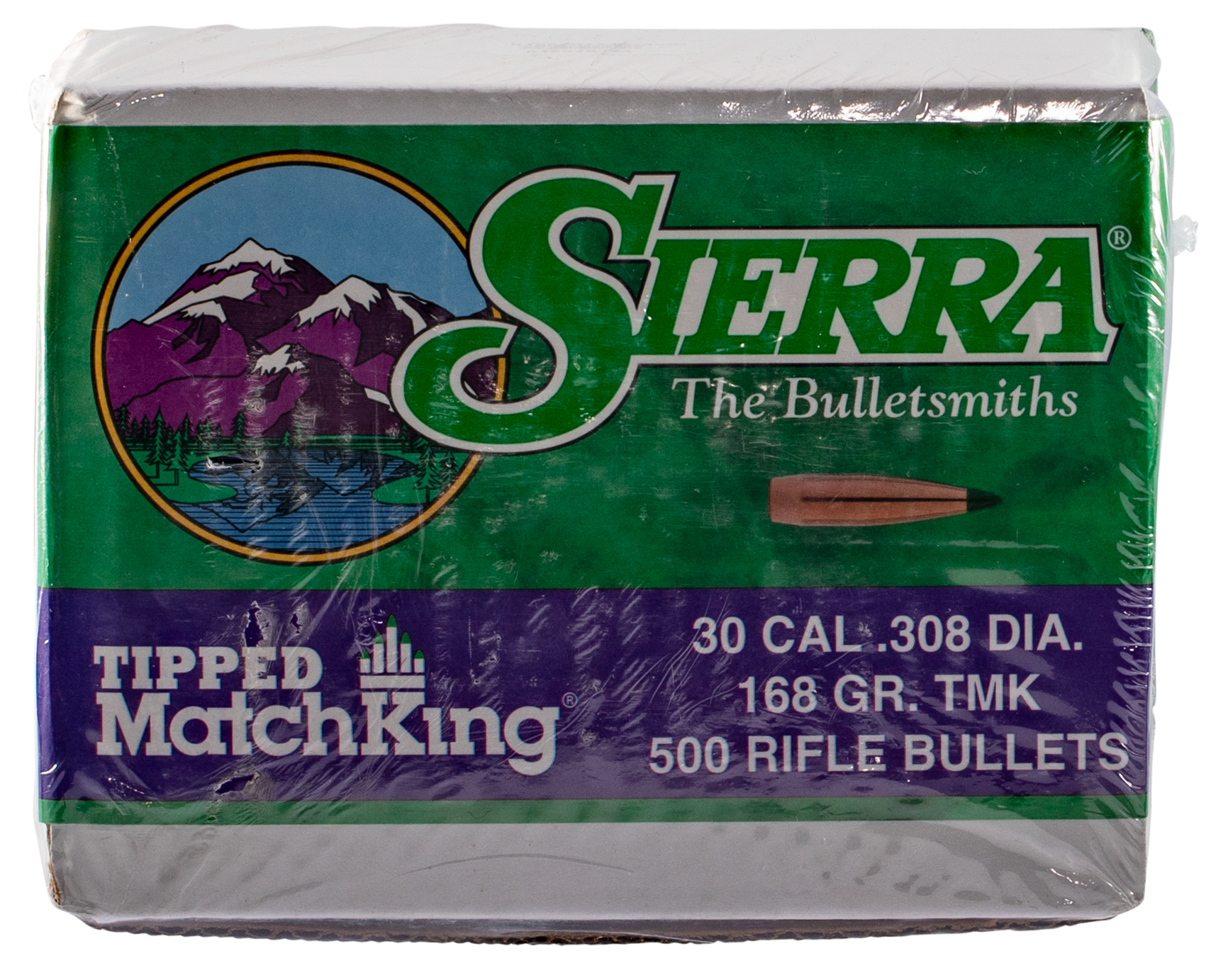 Sierra 7768C Tipped MatchKing 30Cal 168gr Tipped MatchKing 500/Box