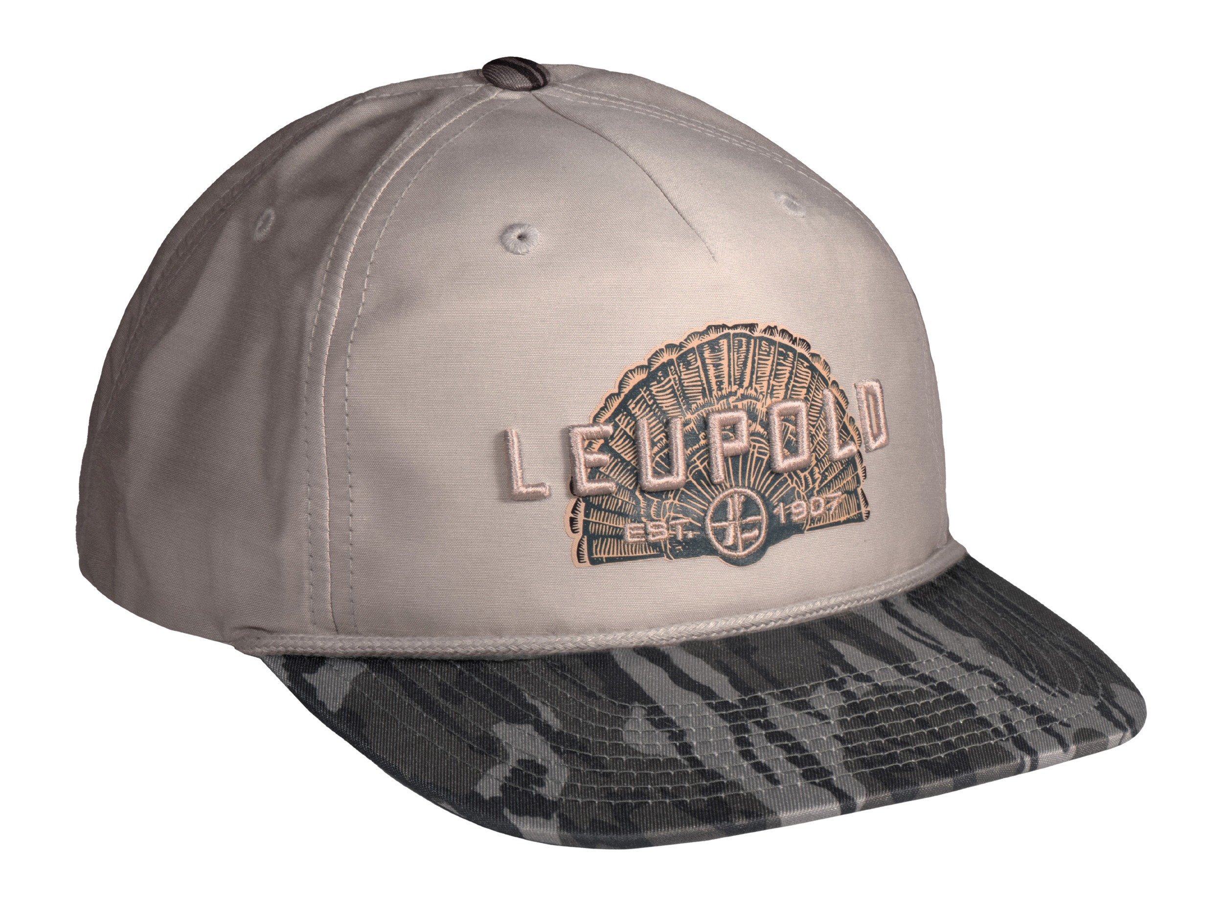 Leupold Turkey Fan Retro Roper Hat Sand Dune Mossy Oak Bottomland