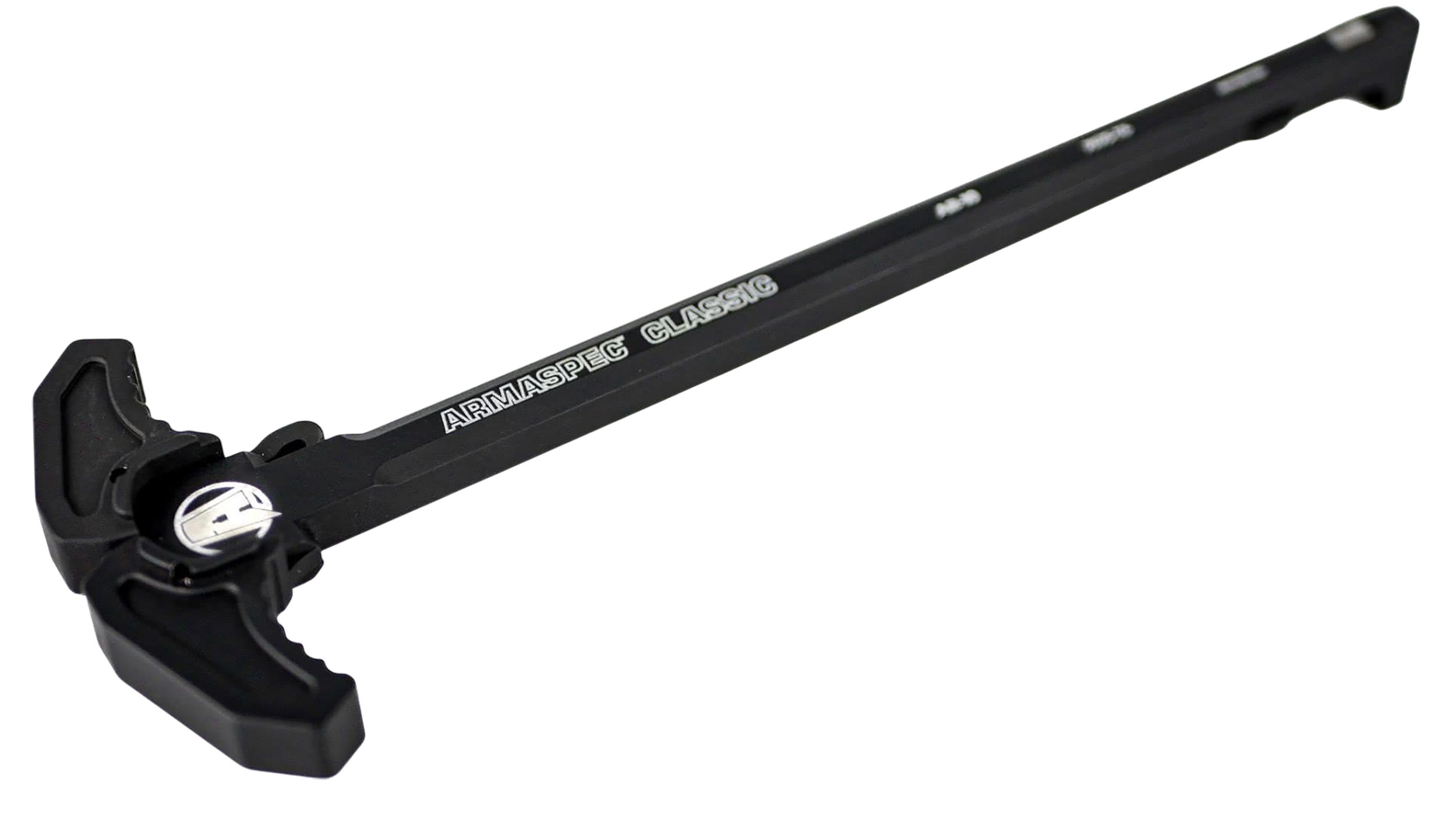 Armaspec ARM166-BLK Classic Charging Handle Black Aluminum Ambidextrous Hand