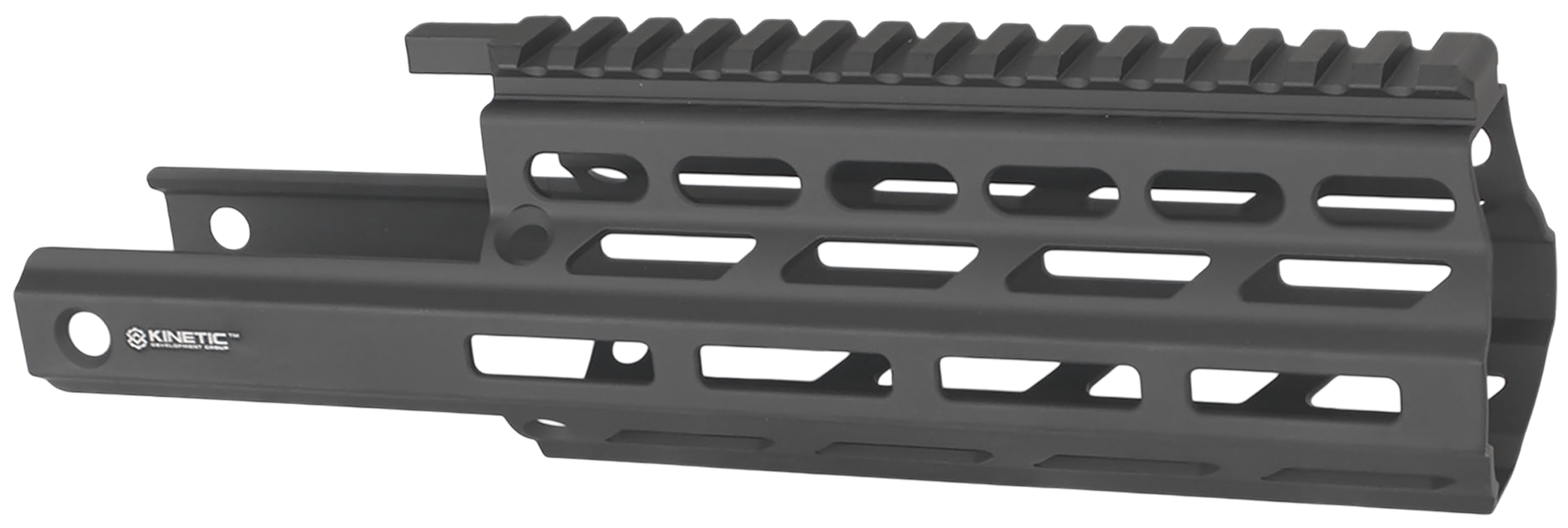 Kinetic Development Group STR5-MK2-020 SRX6 MK2 Stribog Rail Extension Black Aluminum Compatible w/ Stribog SP9 Models w/ MLOK Receivers