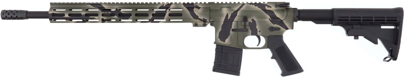 GLFA AR15 450 BUSHMASTER 18" NIT BBL PURSUIT GREEN CAMO