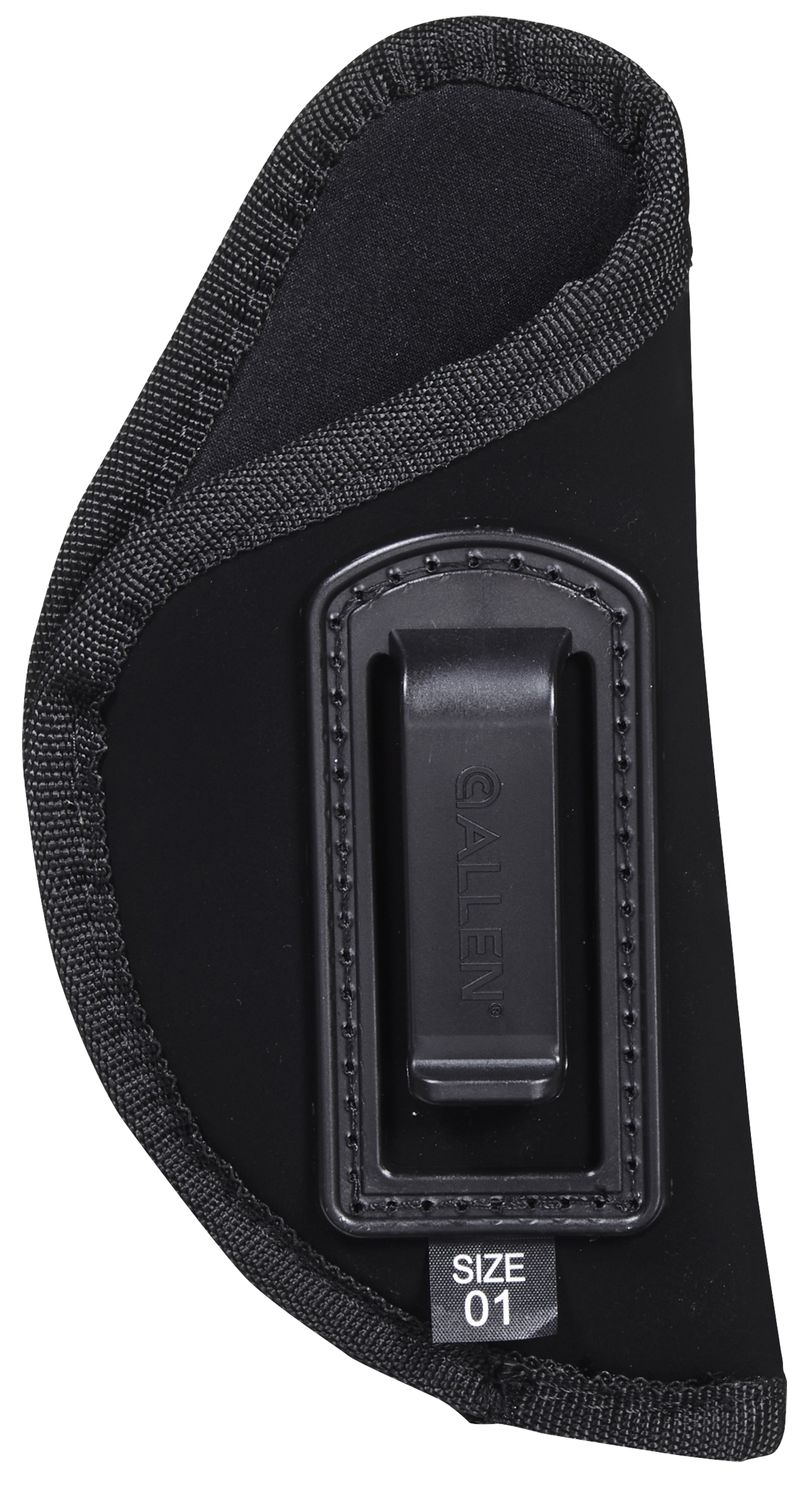 Allen 44601 Inside-The-Pant Conceal Carry Holster Size 01 IWB Black Ultrasuede Fabric, Fits Medium Frame Autos, Belt Clip Mount, Right Hand