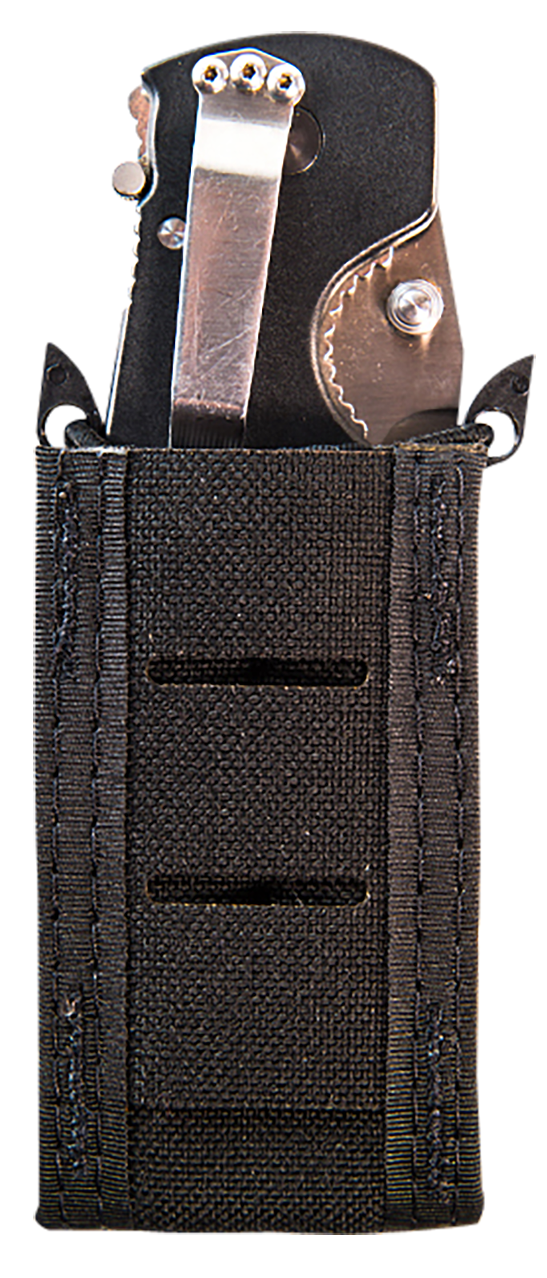 High Speed Gear 41PT00BK TACO Duty Single Pistol Mag, Black Nylon with MOLLE Exterior, Fits MOLLE & 2" Belt