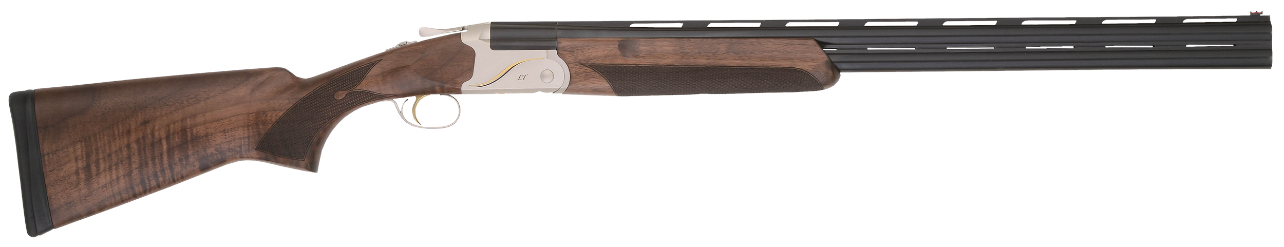 TriStar 33140 Trinity II LT Full Size 12 Gauge Break Open 3" 2rd 28" Black Over/Under Vent Rib Barrel, Engraved Silver Aluminum Receiver, Fixed Turkish Walnut Stock, Right Hand