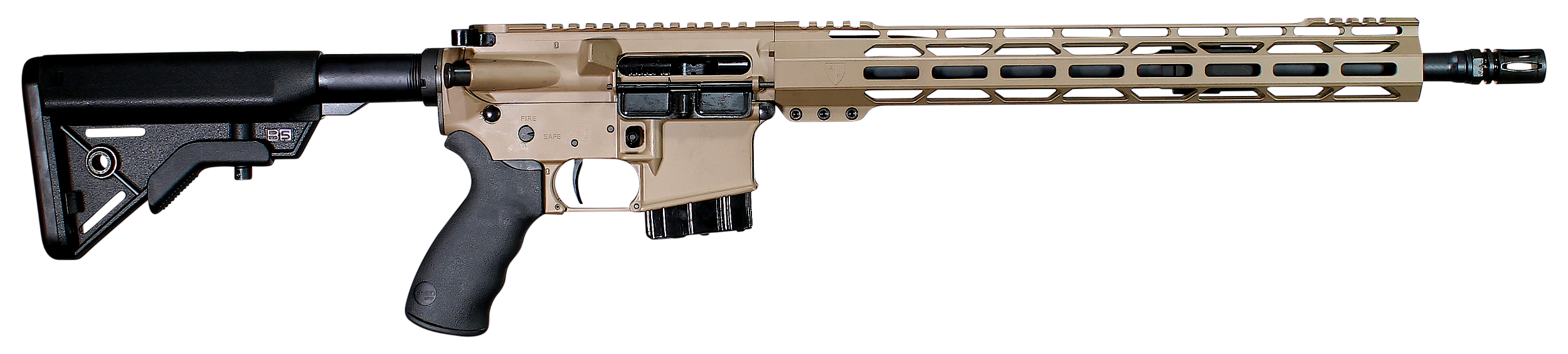 Alexander Arms RTA65DE Tactical  6.5 Grendel 10+1 16" Black Threaded Barrel, Flat Dark Earth Cerakote Picatinny Rail Aluminum Receiver, M-LOK Handguard, Black Synthetic B5 Bravo Stock, Black A2 Grip
