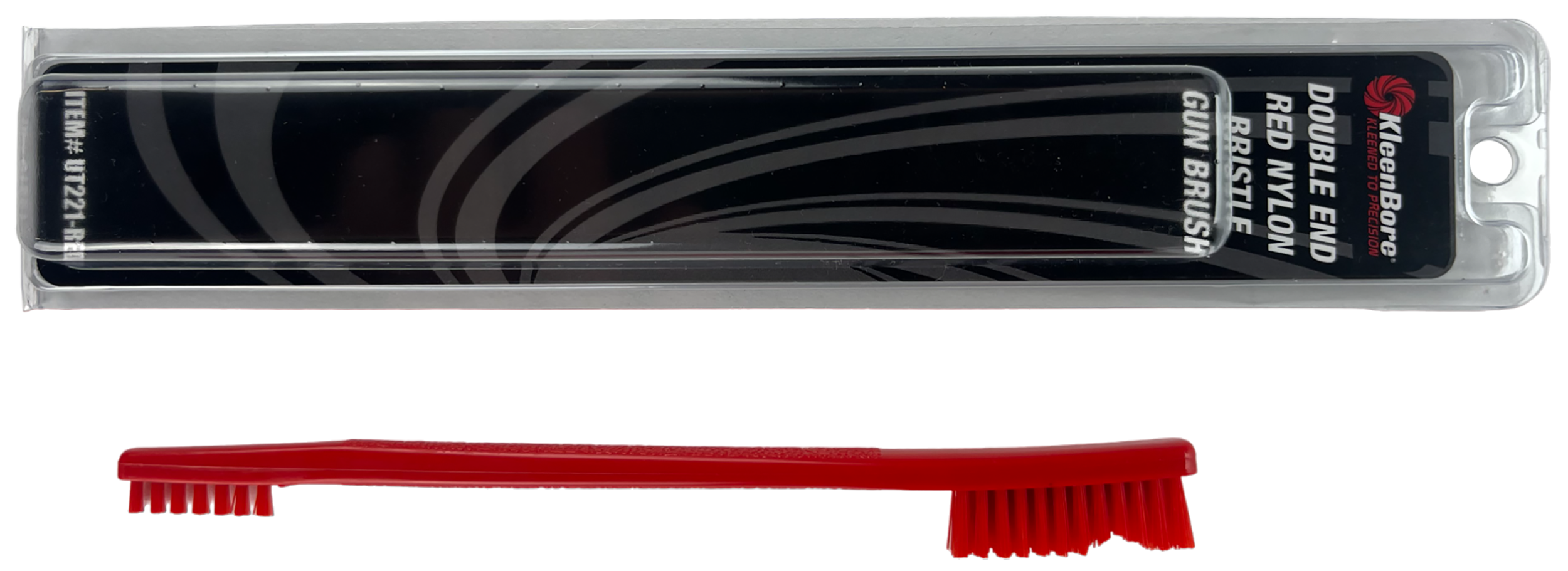 KleenBore UT221RED Double End Brush Utility Brush Red Nylon