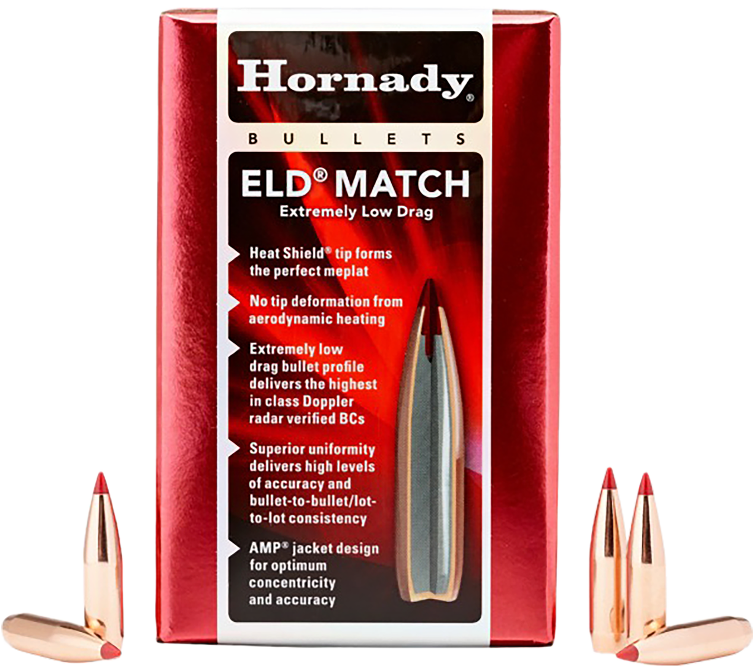 Hornady 245301 6mm .243 109gr Extremely Low Drag-Match 500 Per Box/6 Case
