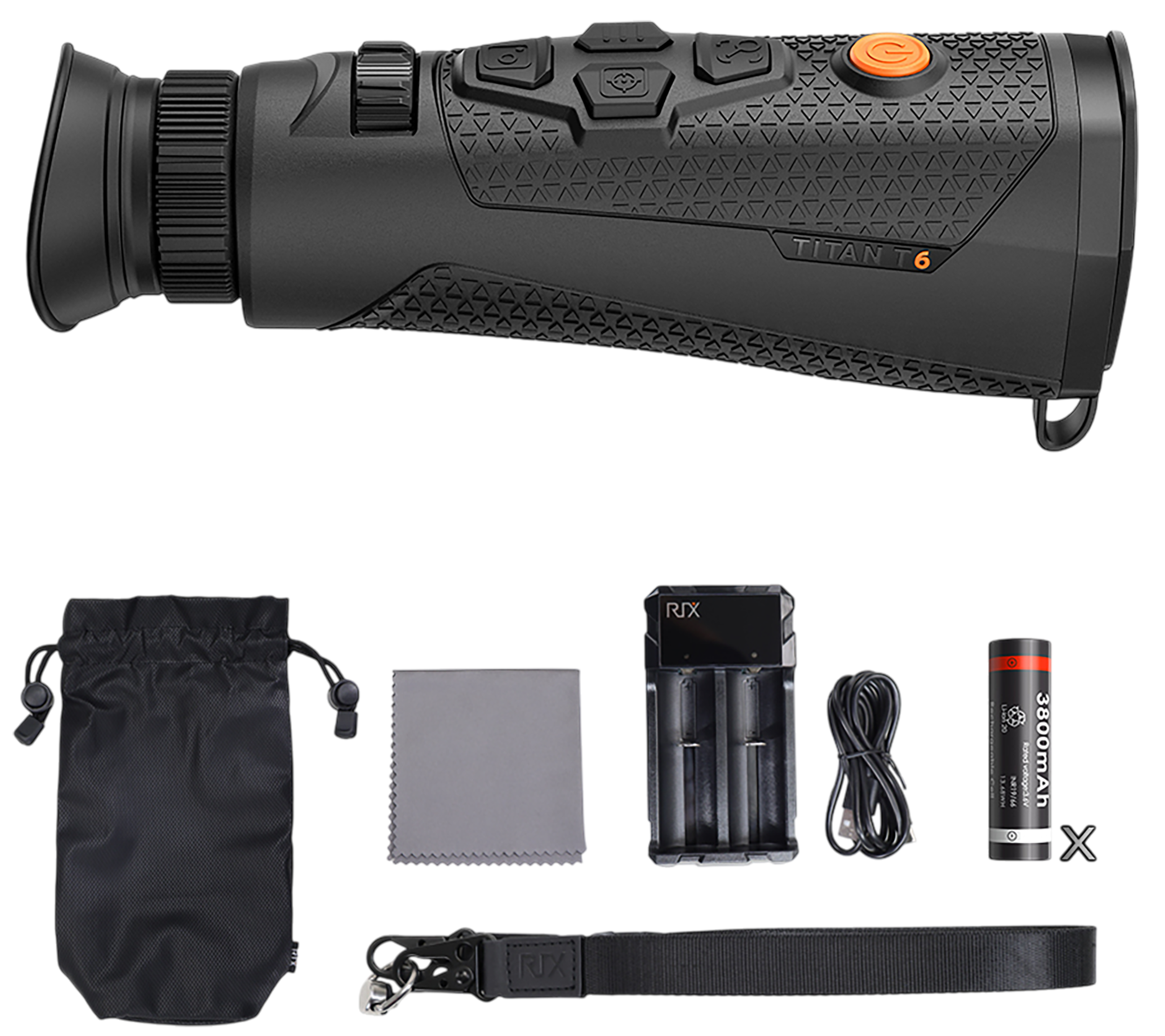 Rix Optics (visir Inc) RIXTITANT6 Titan T6 Thermal Black 35mm 640x480, 12 Microns 50 Hz Resolution Zoom 2.2x