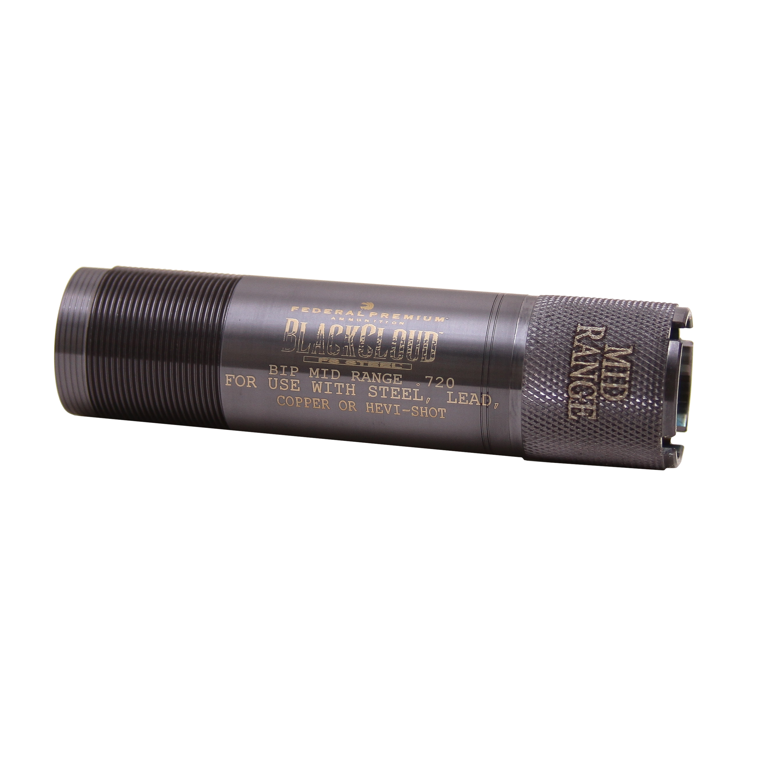 Carlson's Choke Tubes 09006 Black Cloud  Browning Invector Plus 12 Gauge Mid-Range Steel Titanium Coated
