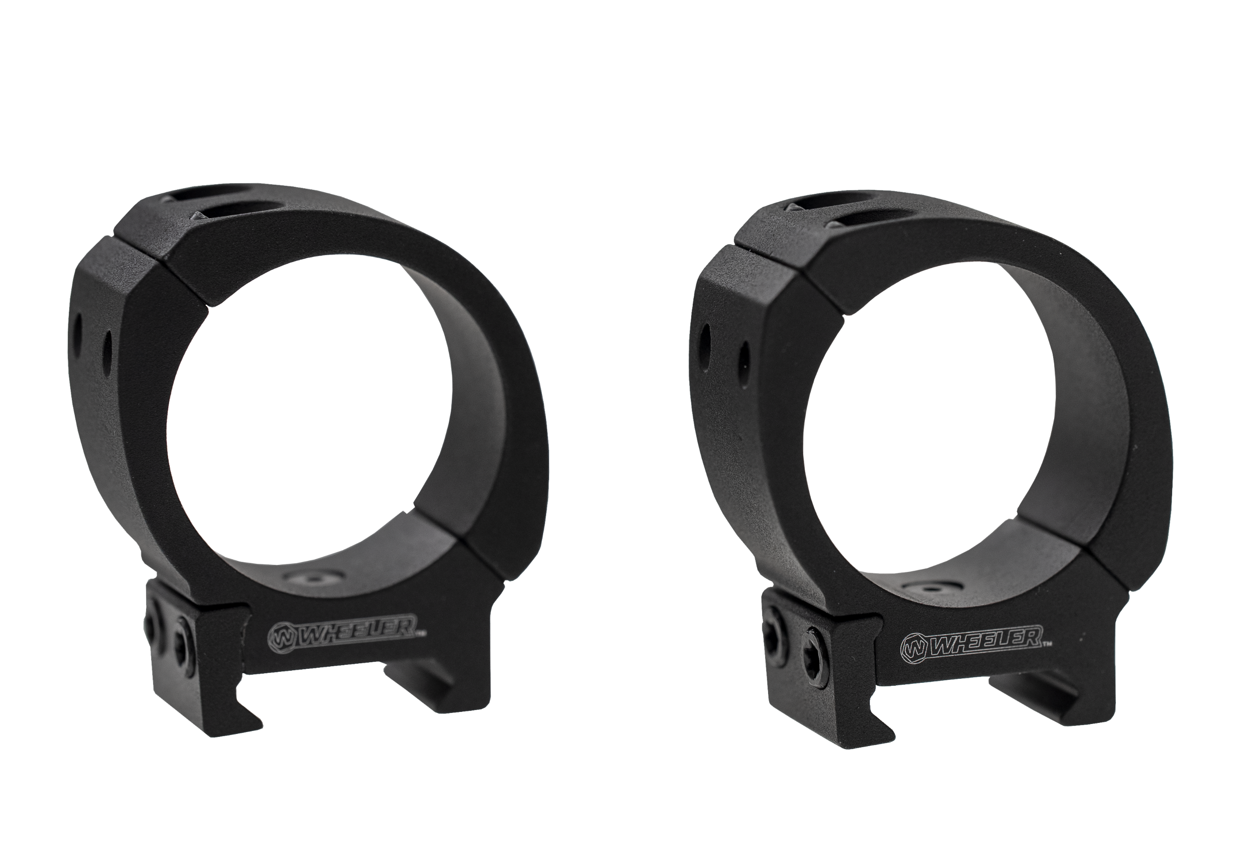 Wheeler 1133748 Sporter Scope Rings  Black 1" Medium