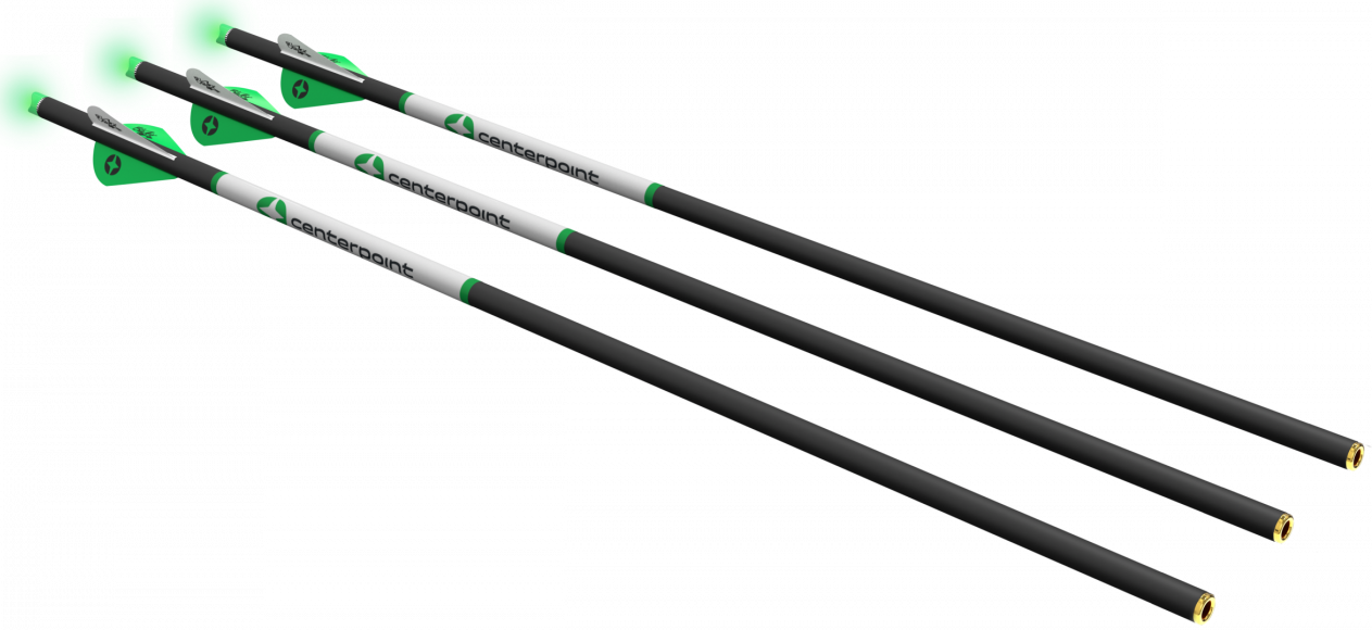 Centerpoint AXCCA203PK Perm Crossbow Arrow w/Light Nock 3 Pack