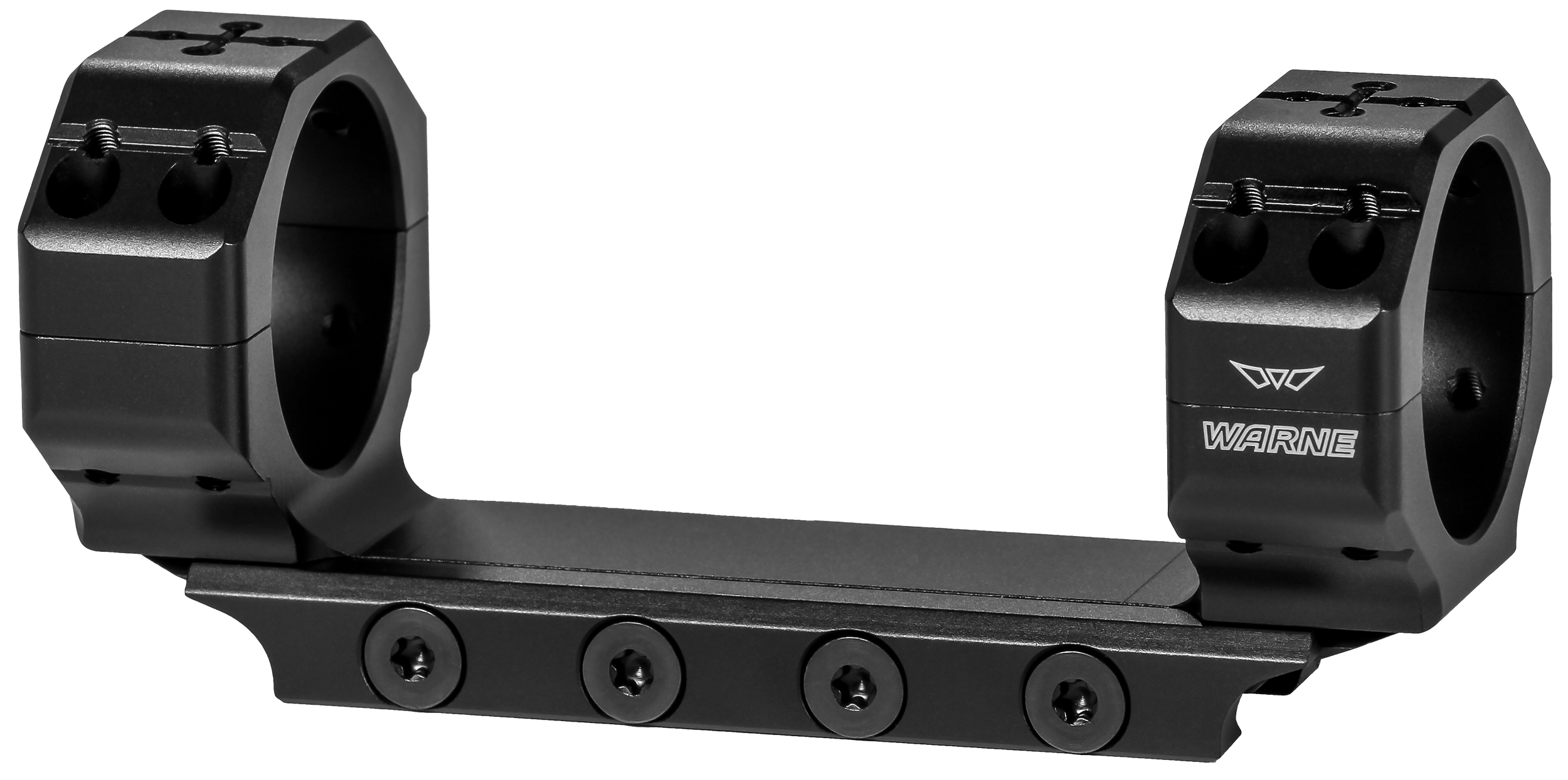 Warne 7844M Precision Mount Scope Mount/Ring Combo Black Anodized 35mm 0 MOA