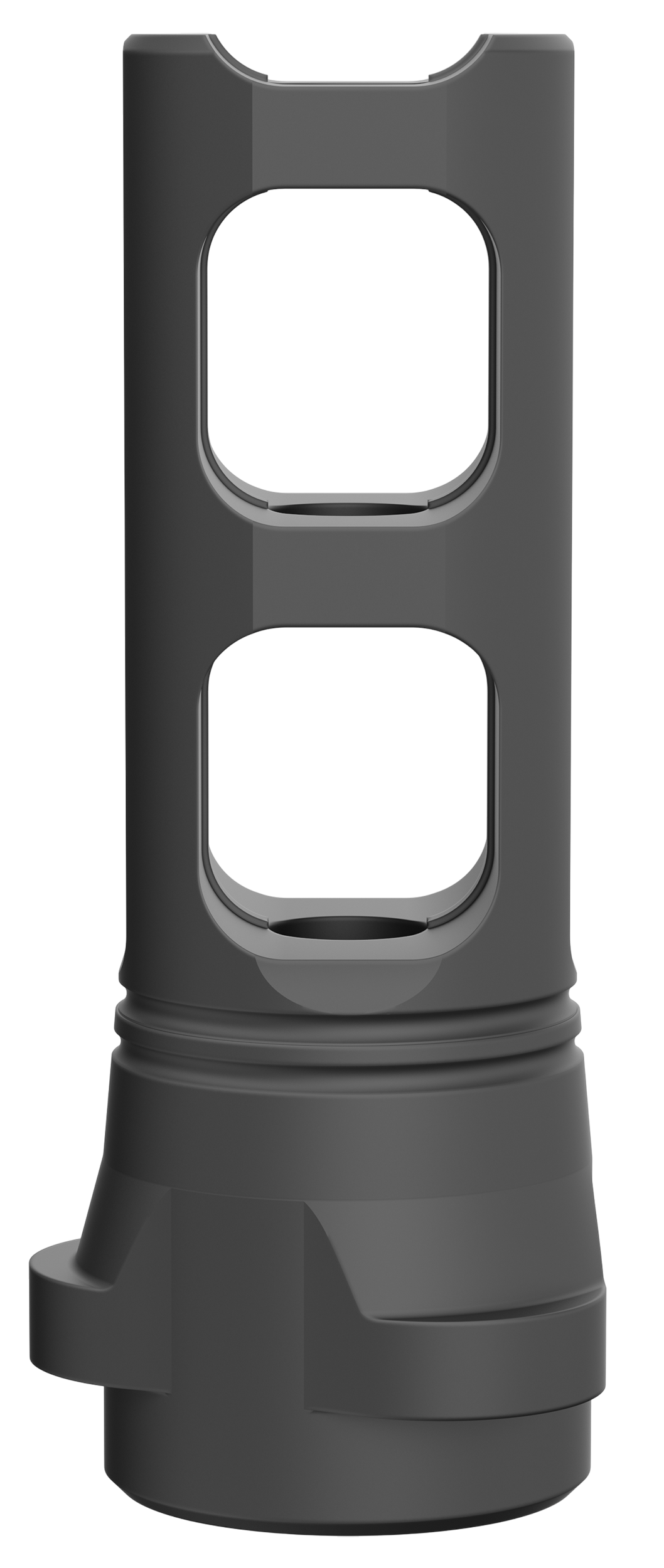 Breek Arms BRK4310 Breek LOK 3QD Gemini Dual-Port Black Nitride Steel 1/2"x28 Threads 223 Cal/5.56mm