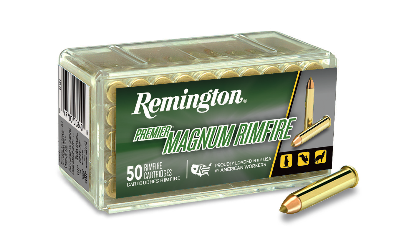 Remington Ammunition 21184 Premier Magnum Rimfire 22WMR 33gr AccuTip V 50 Per Box/40 Case