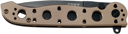 CRKT M16-03BK 3.5" PLAIN EDGE SPEAR POINT BLACK BLADE BRONZE