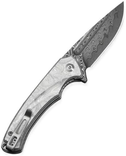 CIVIVI KNIFE VOIDFLARE 2.92" G10 ALUMINUM FOIL DAMASCUS