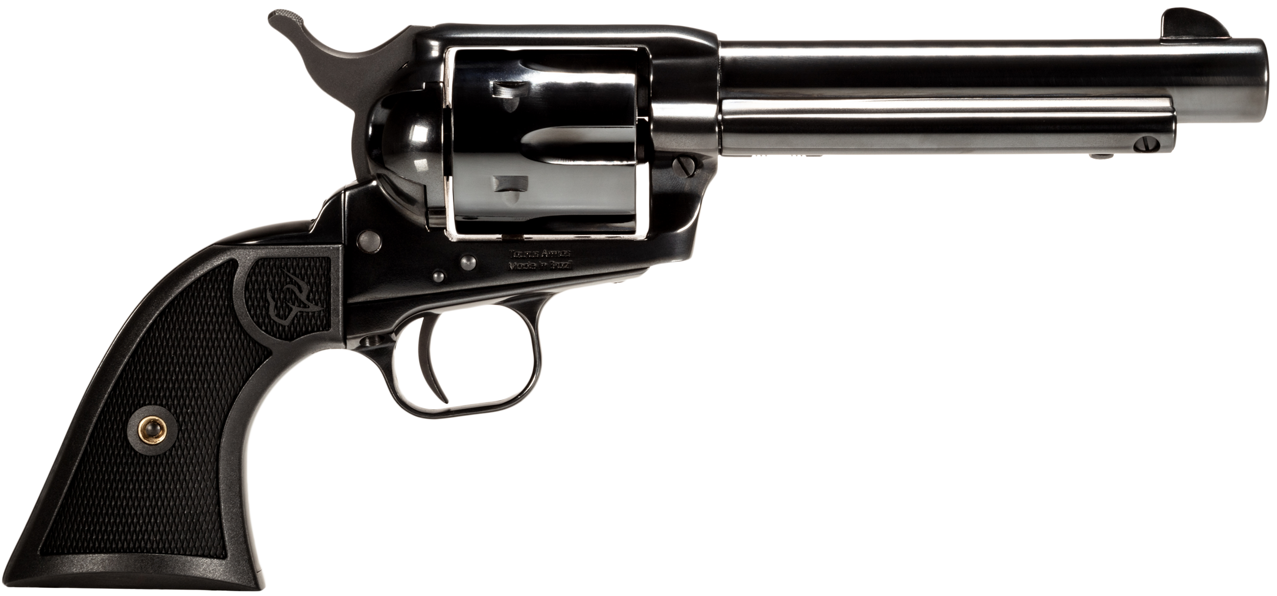 Taurus 2-D4541 Deputy  Small Frame 45 Colt (LC) 6rd 4.75" Polished Black Steel Barrel, Cylinder & Steel Frame, Black Polymer Grip, Transfer Bar Safety