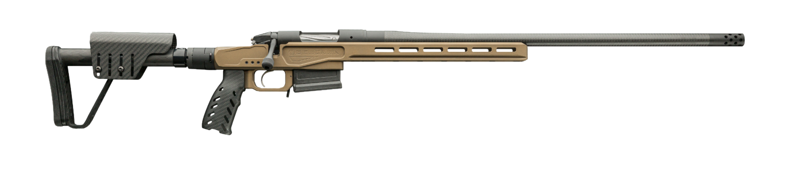 Bergara Rifles BPR377PRC Premier MgLite Full Size 7mm PRC 5+1 22" Carbon Fiber CURE Carbon Fiber Barrel, Graphite Black Cerakote Steel Receiver, Flat Dark Earth XLR Folding Chassis
