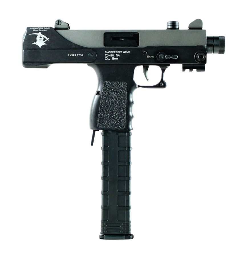 MasterPiece Arms 30TGR Defender Top Cocking 9mm Luger 5.50" 30+1 Black Cerakote