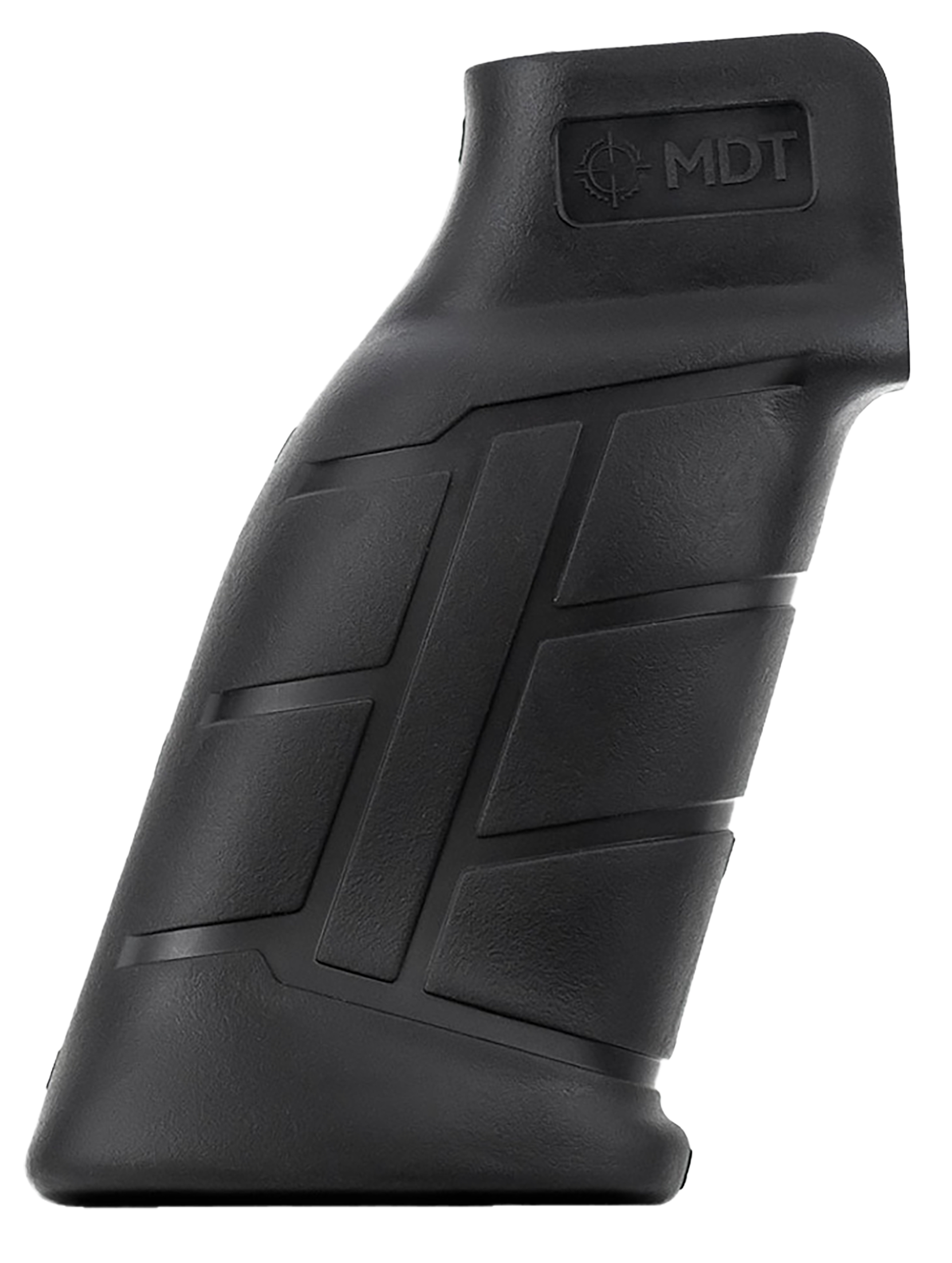 Mdt Sporting Goods Inc 103419BLK Elite Pistol Grip Black Polymer, Integrated Palm Swell, Fits AR Platform