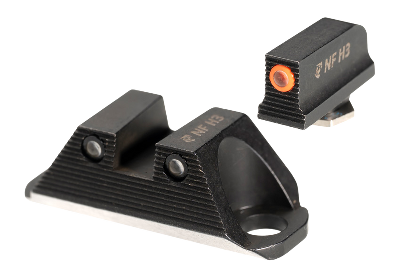 Night Fision Night Sights for Glock 19/45 Orange Front