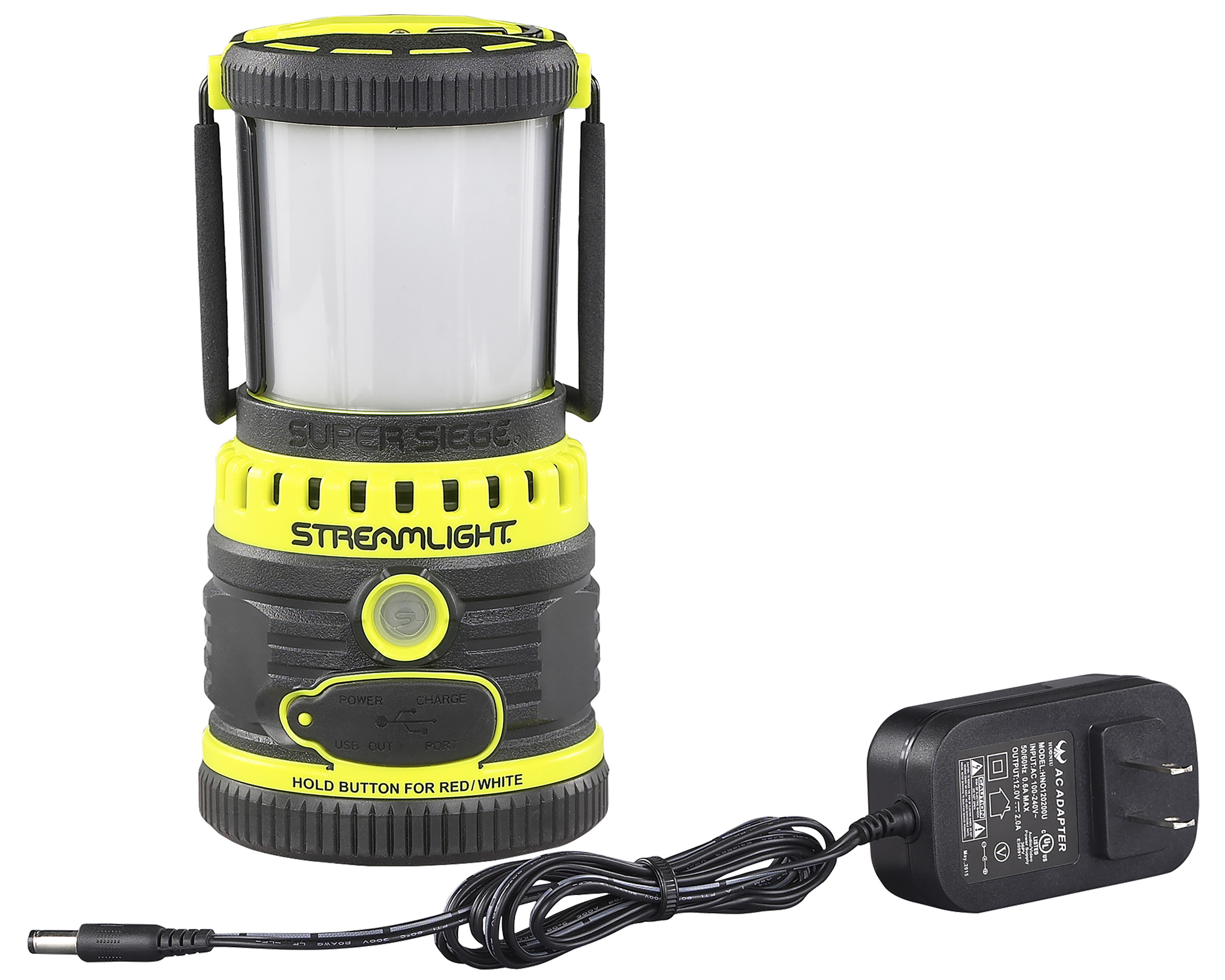 Streamlight 44945 Super Siege  125/550/1100 Lumens Red/White C4 LED Bulb Black/Yellow